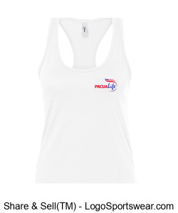 WOMENS Next Level Ideal Racerback Tank - White Design Zoom