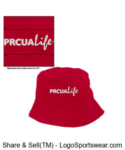 Apollo Sunblocking Bucket Hat - Red Design Zoom