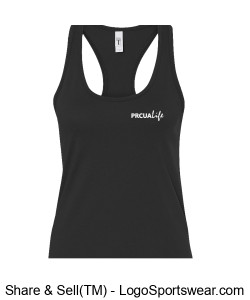 WOMENS Next Level Ideal Racerback Tank - Black Design Zoom