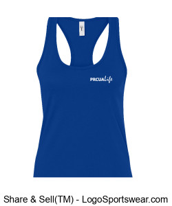 WOMENS Next Level Ideal Racerback Tank - Blue Design Zoom